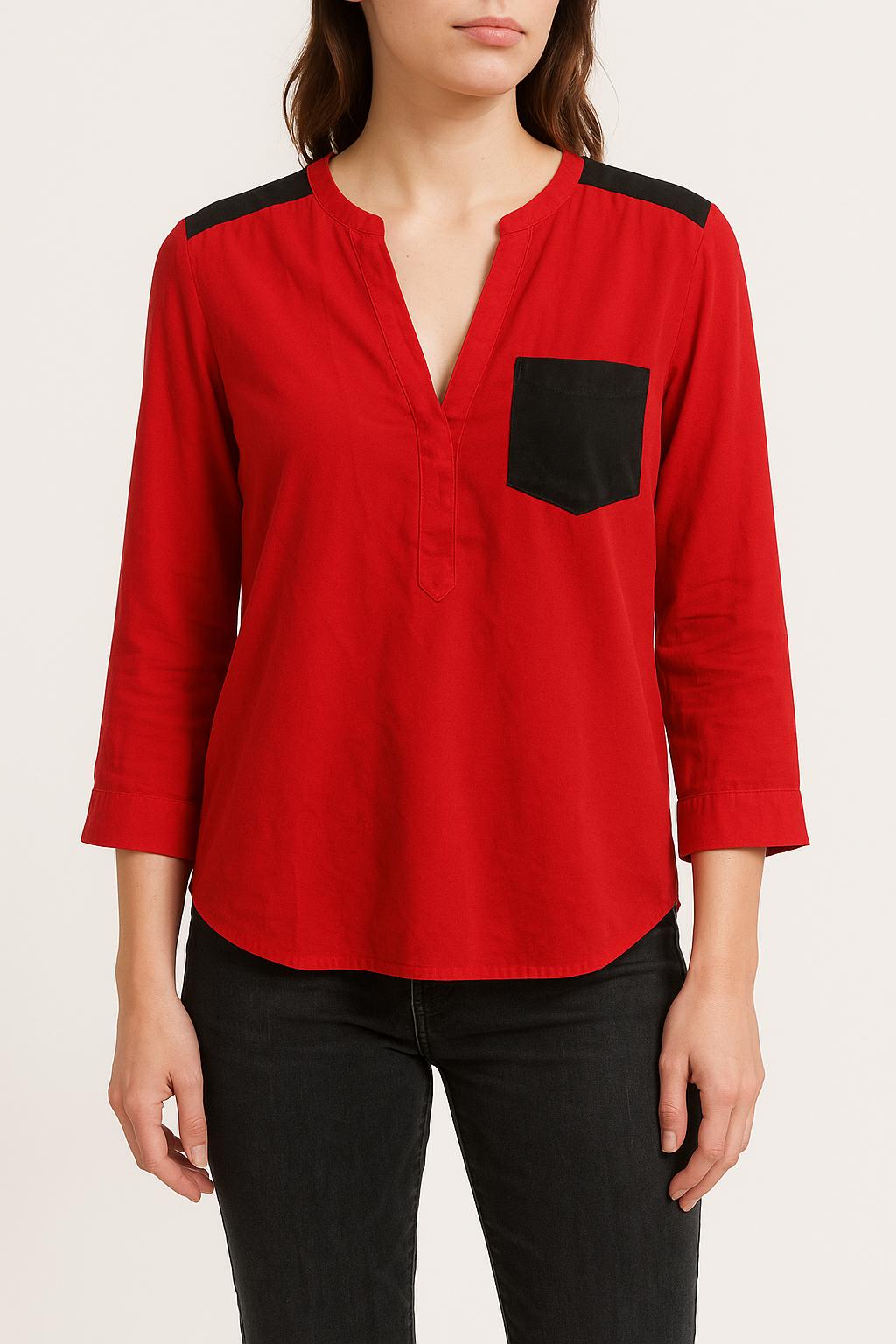 Blouse Rouge et Noire - Taille S/36
