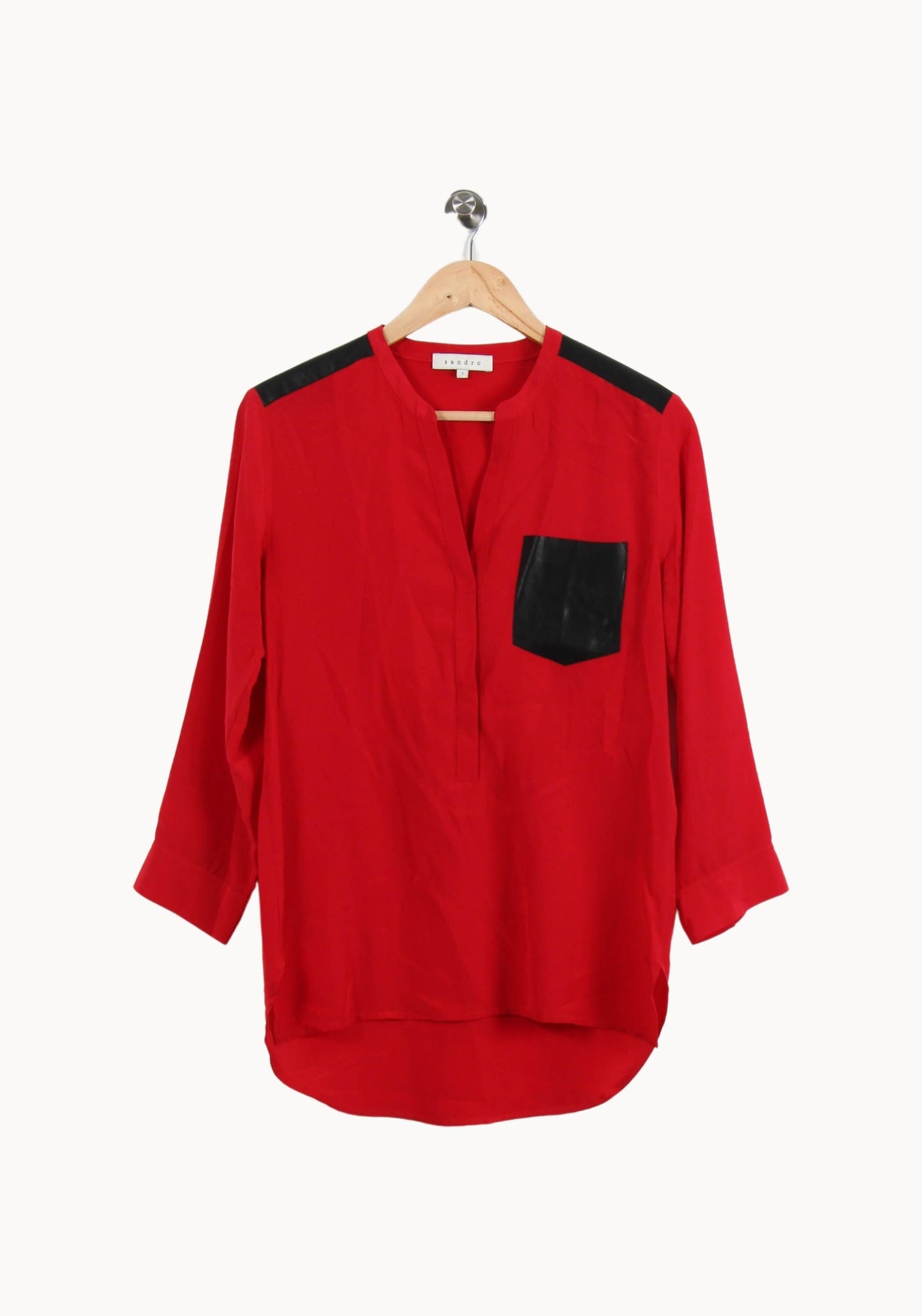 Blouse Rouge et Noire - Taille S/36