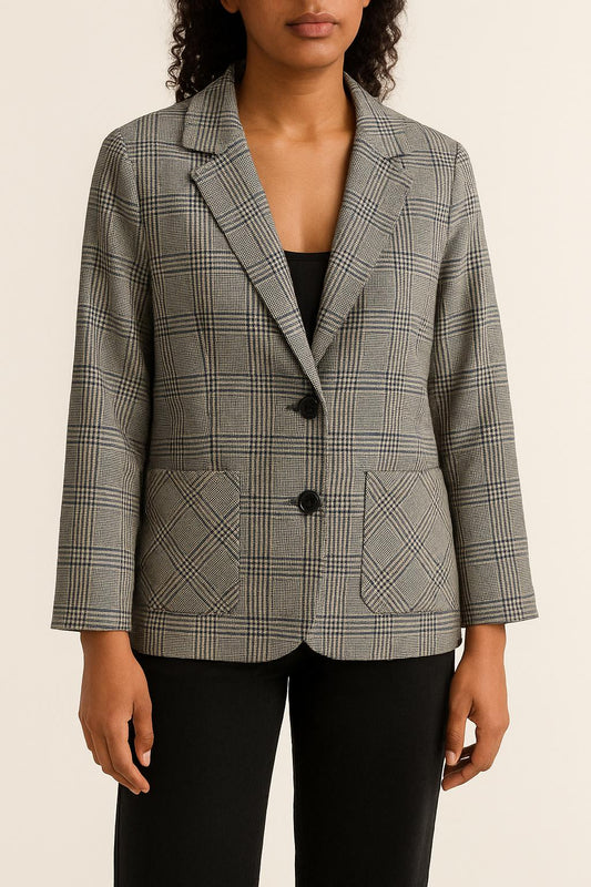 Blazer Gris et Bleu - Taille XS/34