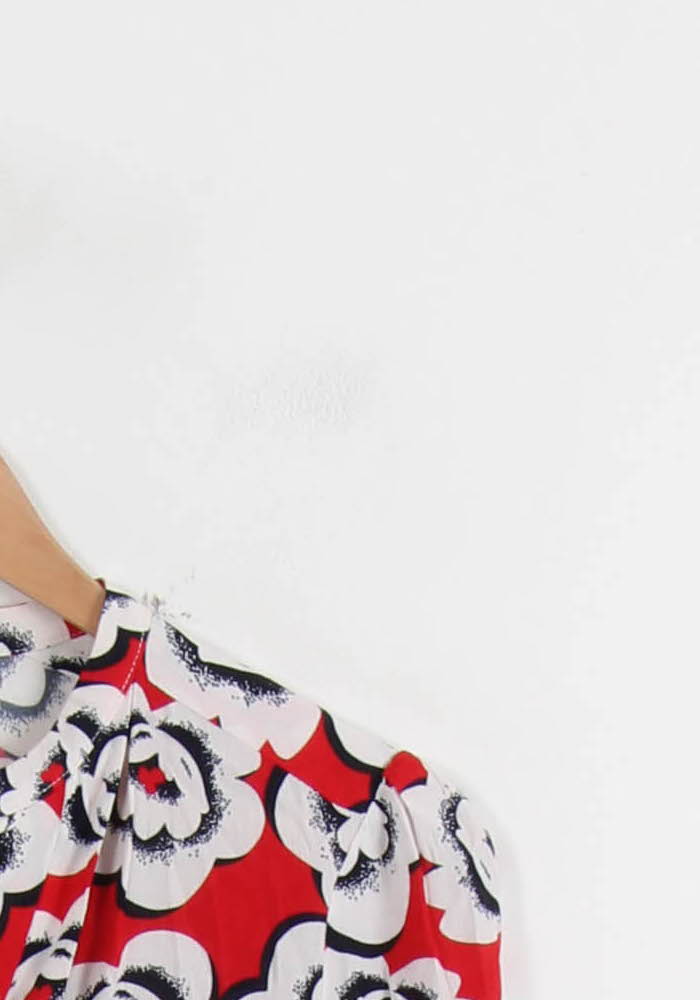 Blouse Rouge et Blanche - Taille S/36