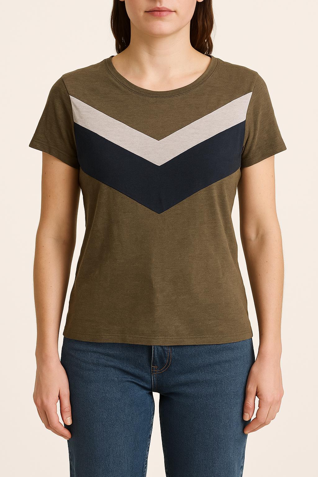 Tee-shirt Vert et Bleu - Taille S/36
