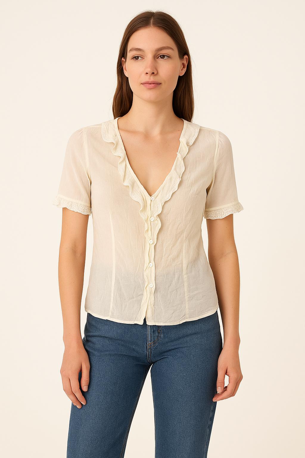 Blouse Blanche - Taille S/36