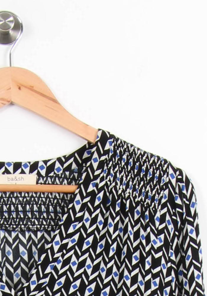 Blouse Noire et Blanche - Taille S/36