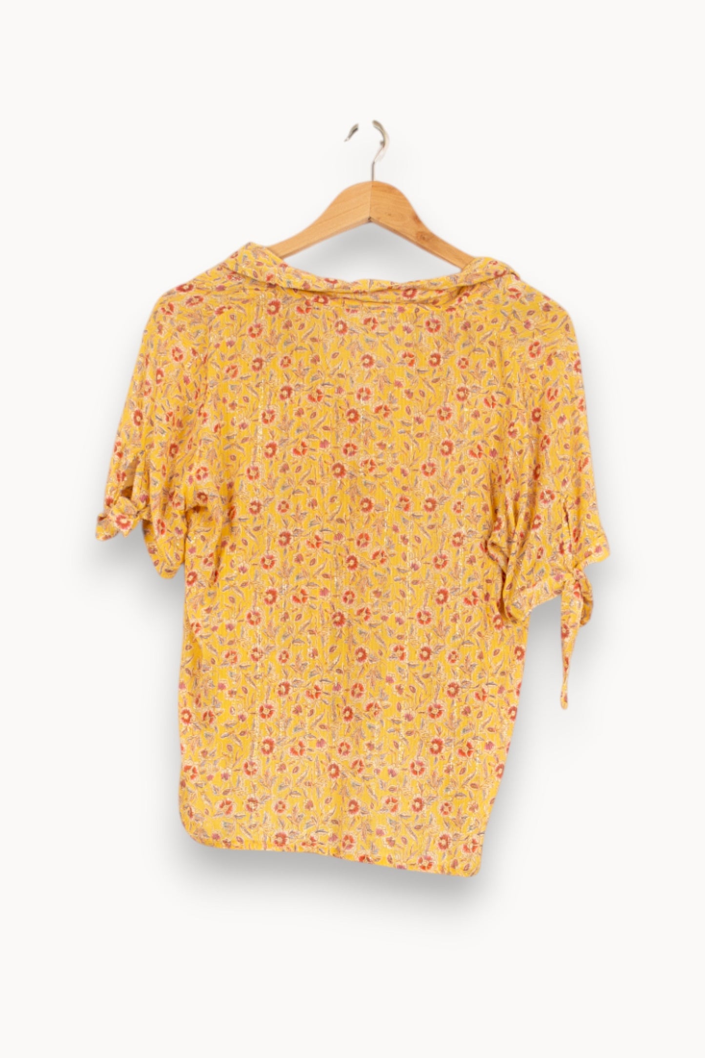 Blouse Jaune à Fleurs - Taille S/36
