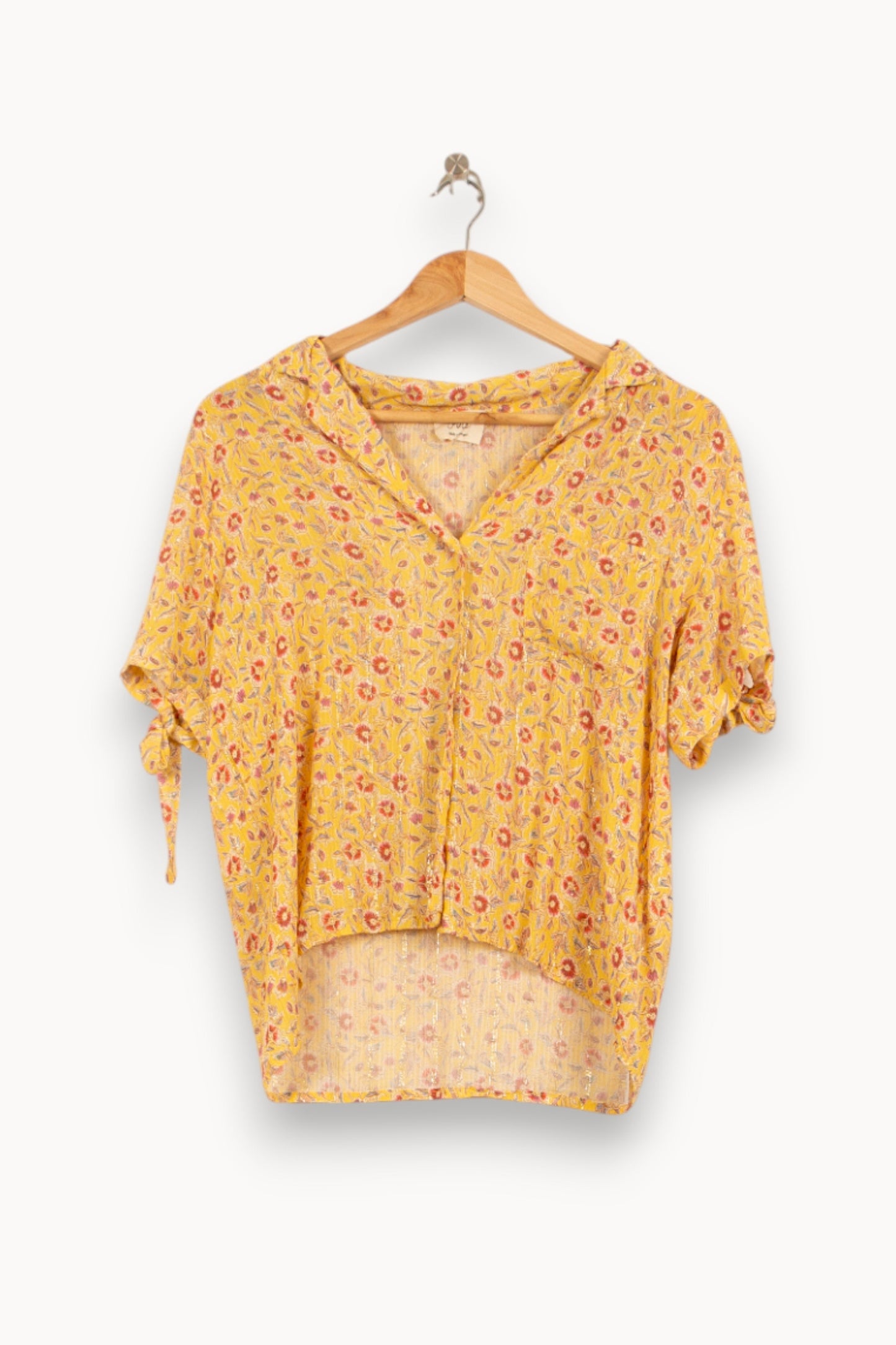 Blouse Jaune à Fleurs - Taille S/36