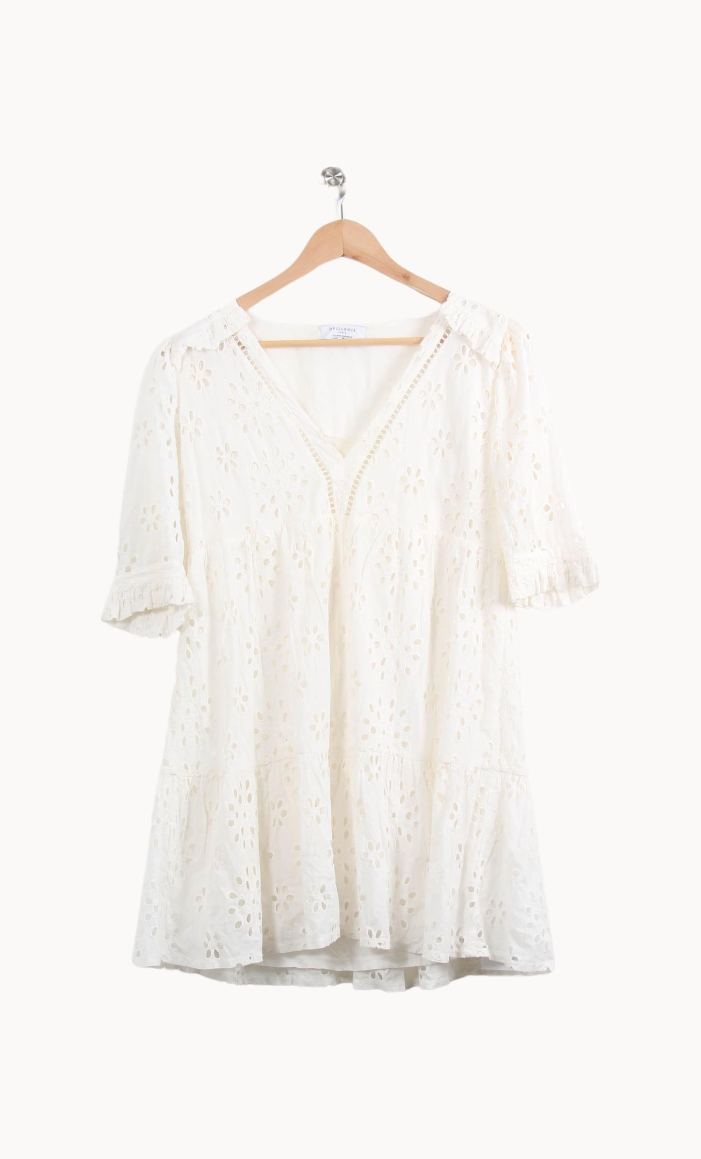 Robe Brodée Blanche - Taille M/38