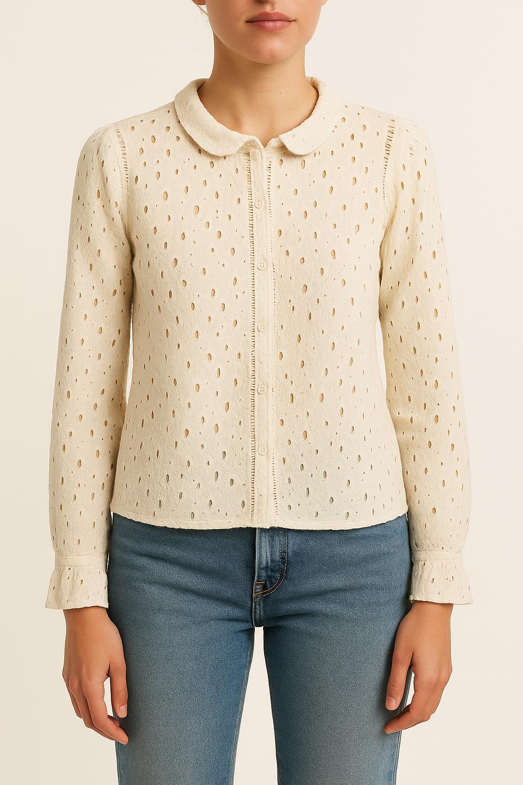 Blouse Beige - Taille S/36
