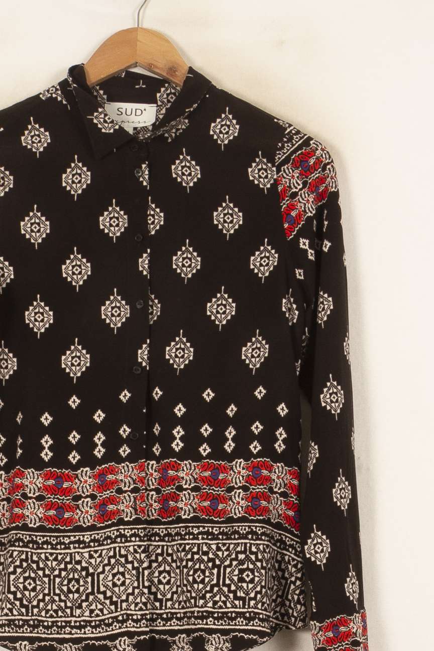 Chemise Noire et Rouge - Taille M/38