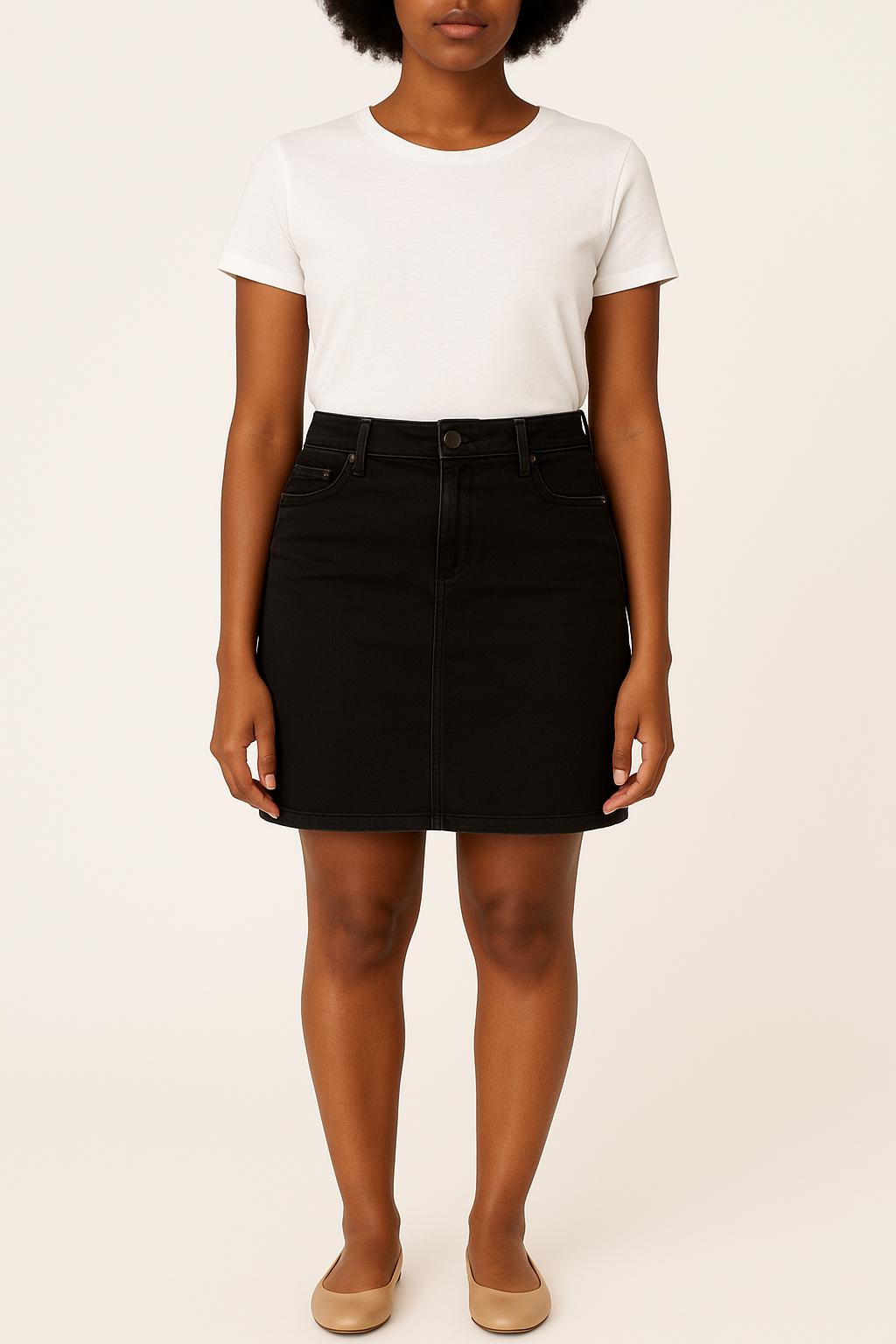 Jupe Droite Noire - Taille M/38