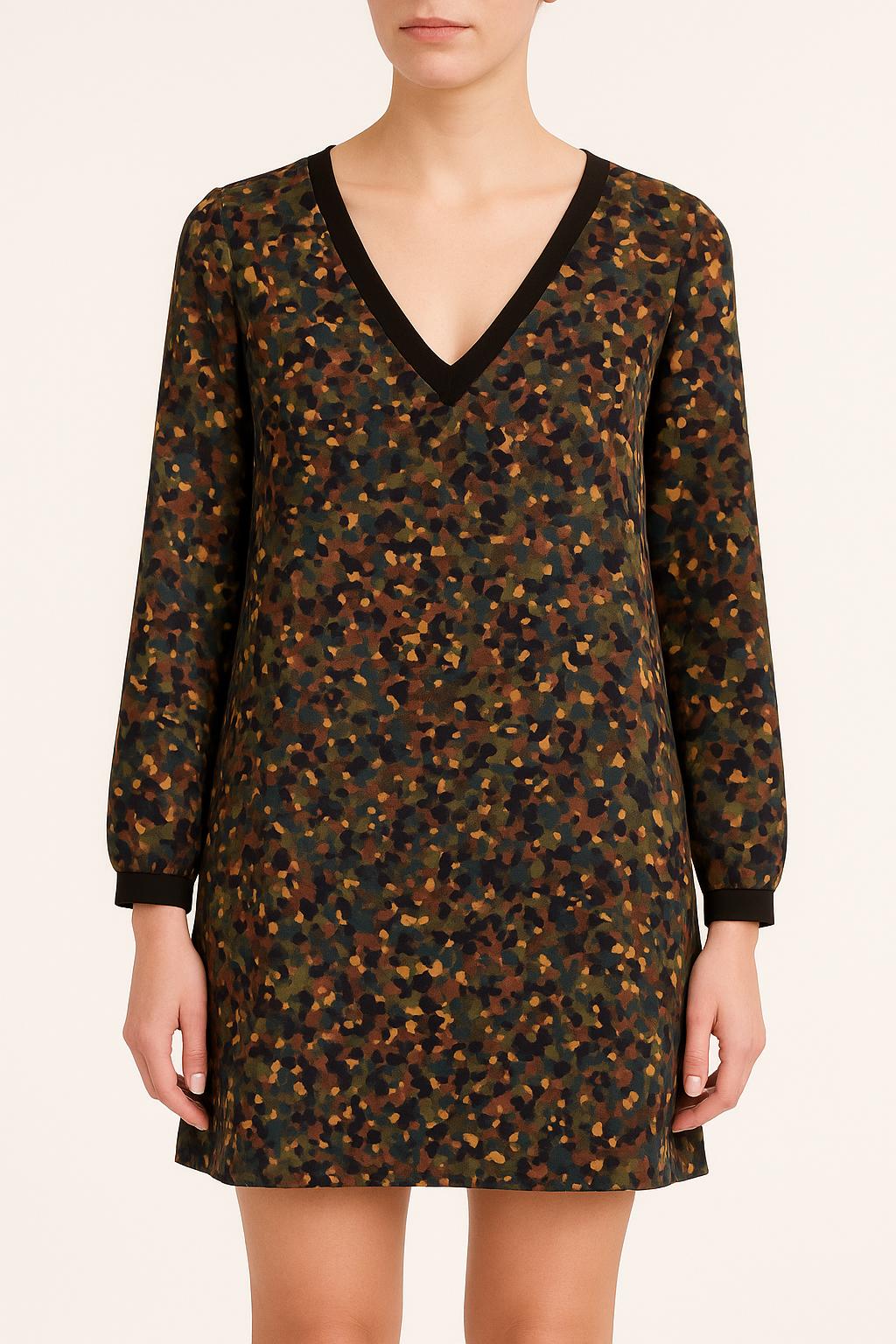 Robe Courte Verte et Noire - Taille S/36