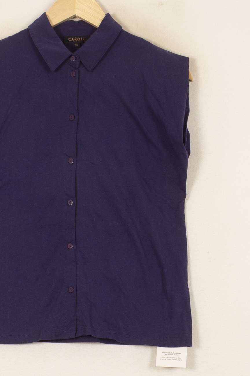 Chemisier Sans Manches Bleu - Taille XS/34