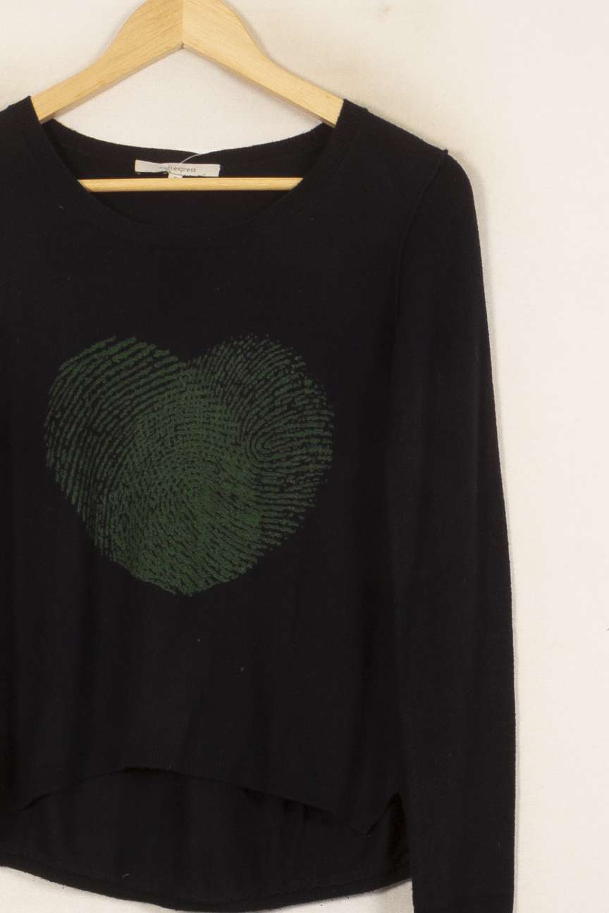 Pull Noir et Vert - Taille S/36