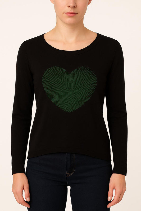 Pull Noir et Vert - Taille S/36