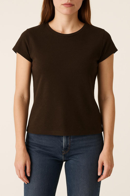 Tee-shirt Marron - Taille XL/42