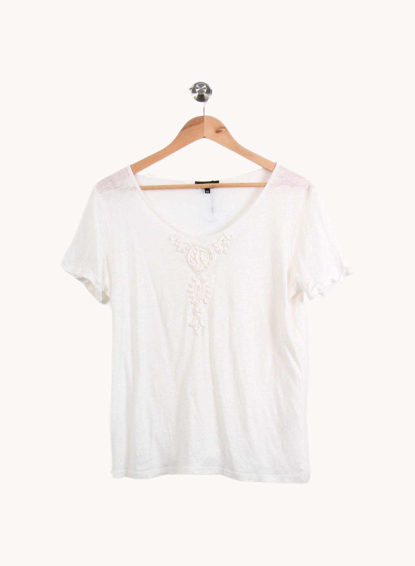 Tee-shirt Blanc - Taille XL/42