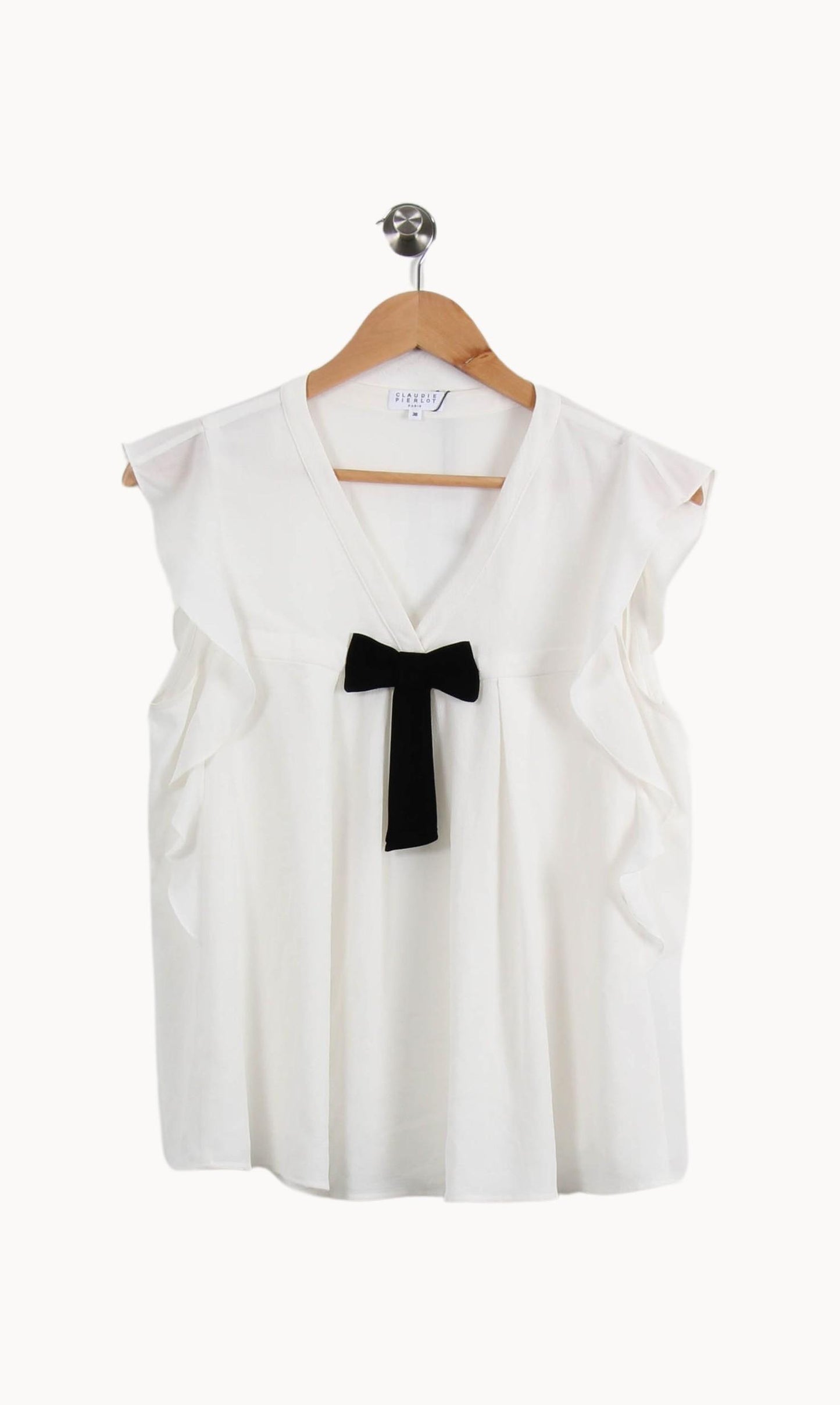 Blouse Blanche et Noire - Taille M/38
