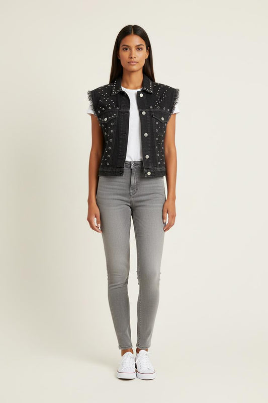 Veste Sans Manches Noire - Taille S/36