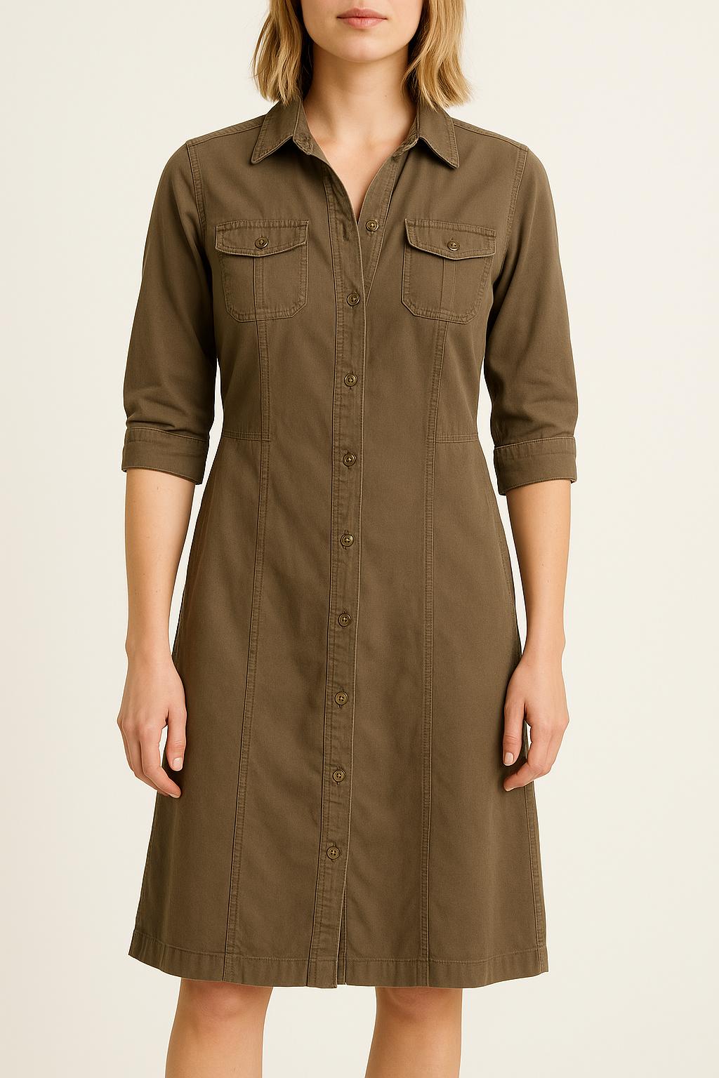 Robe Chemise Kaki - Taille M/38