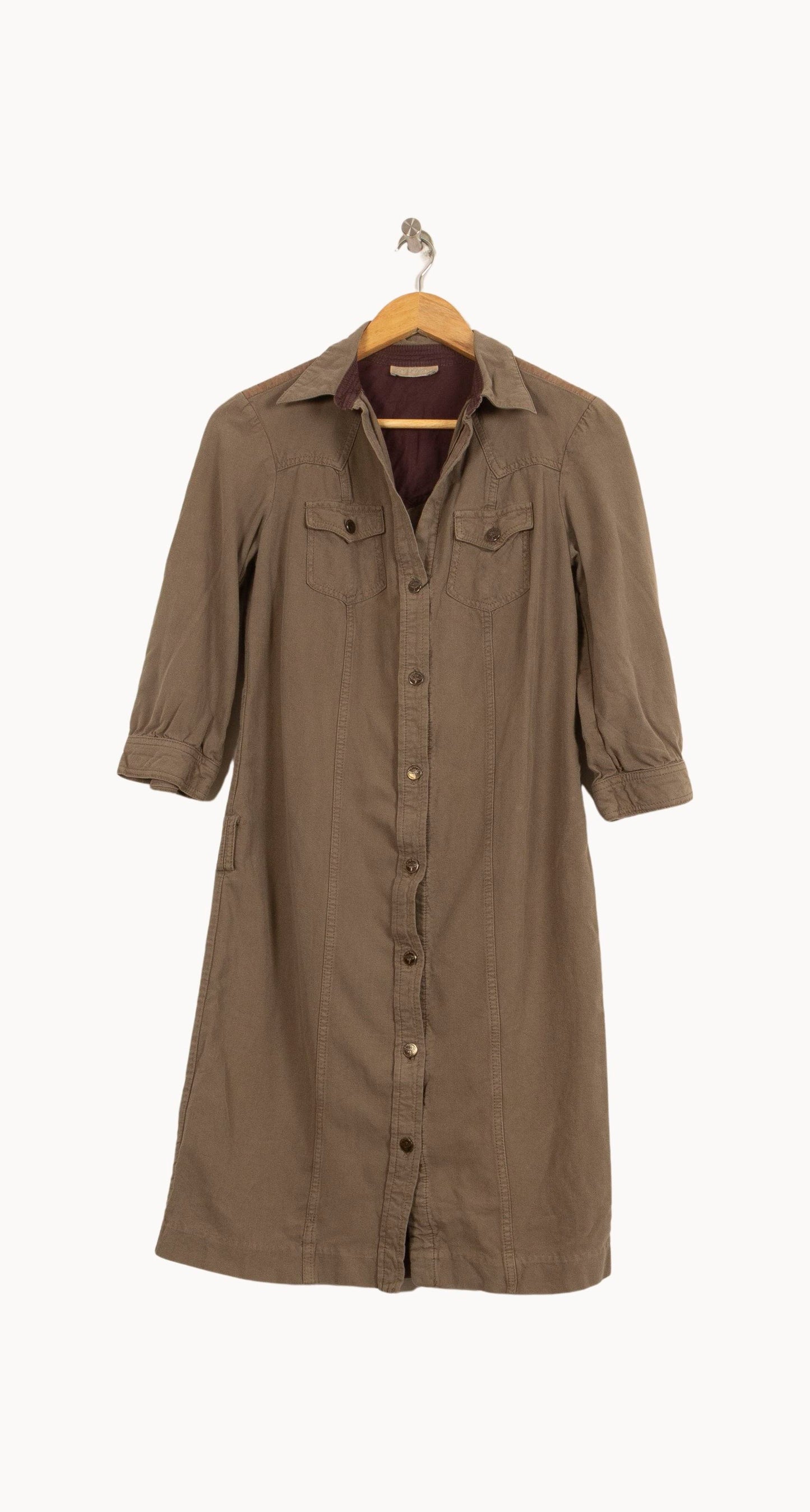 Robe Chemise Kaki - Taille M/38