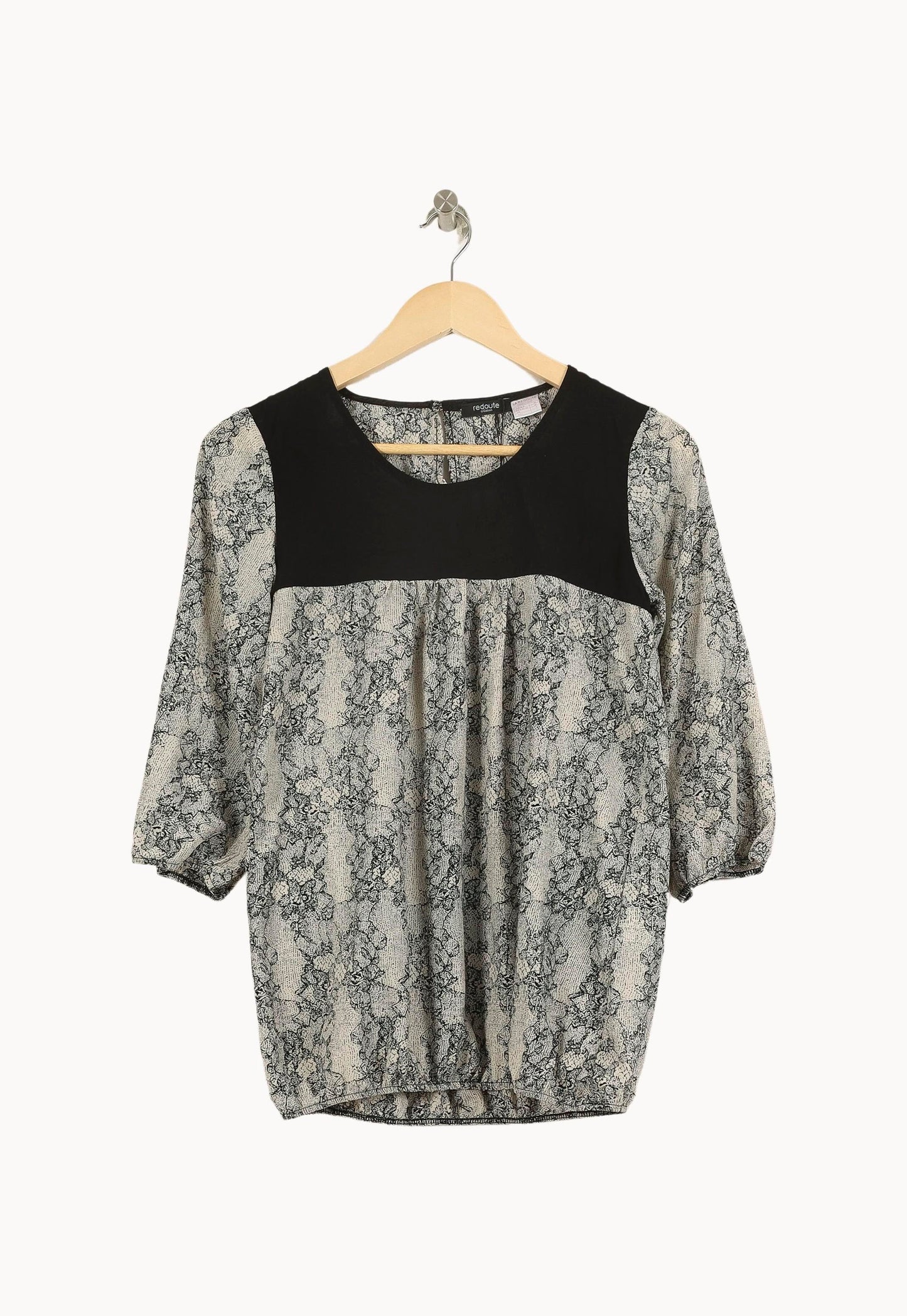 Blouse Grise et Noire - Taille S/36
