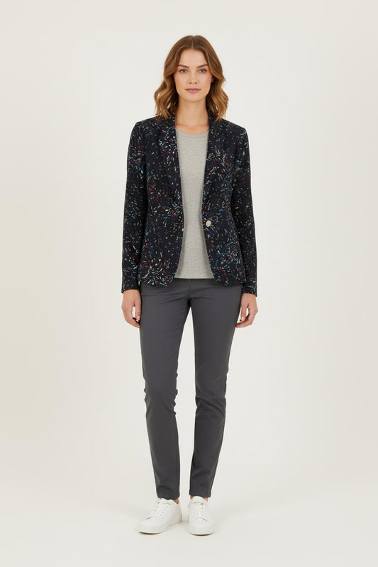 Blazer Bleu et Multicolore - Taille XXL/44