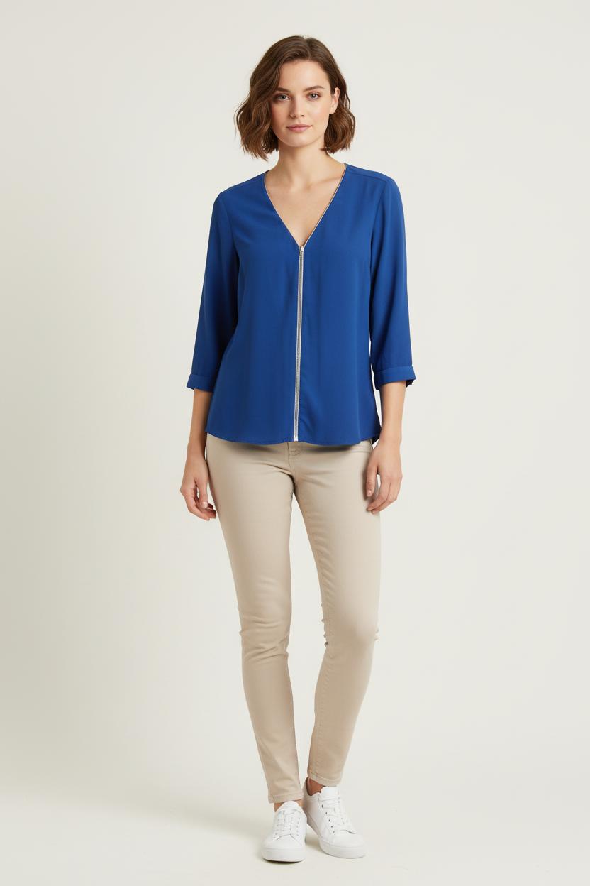Blouse Bleue - Taille S/36