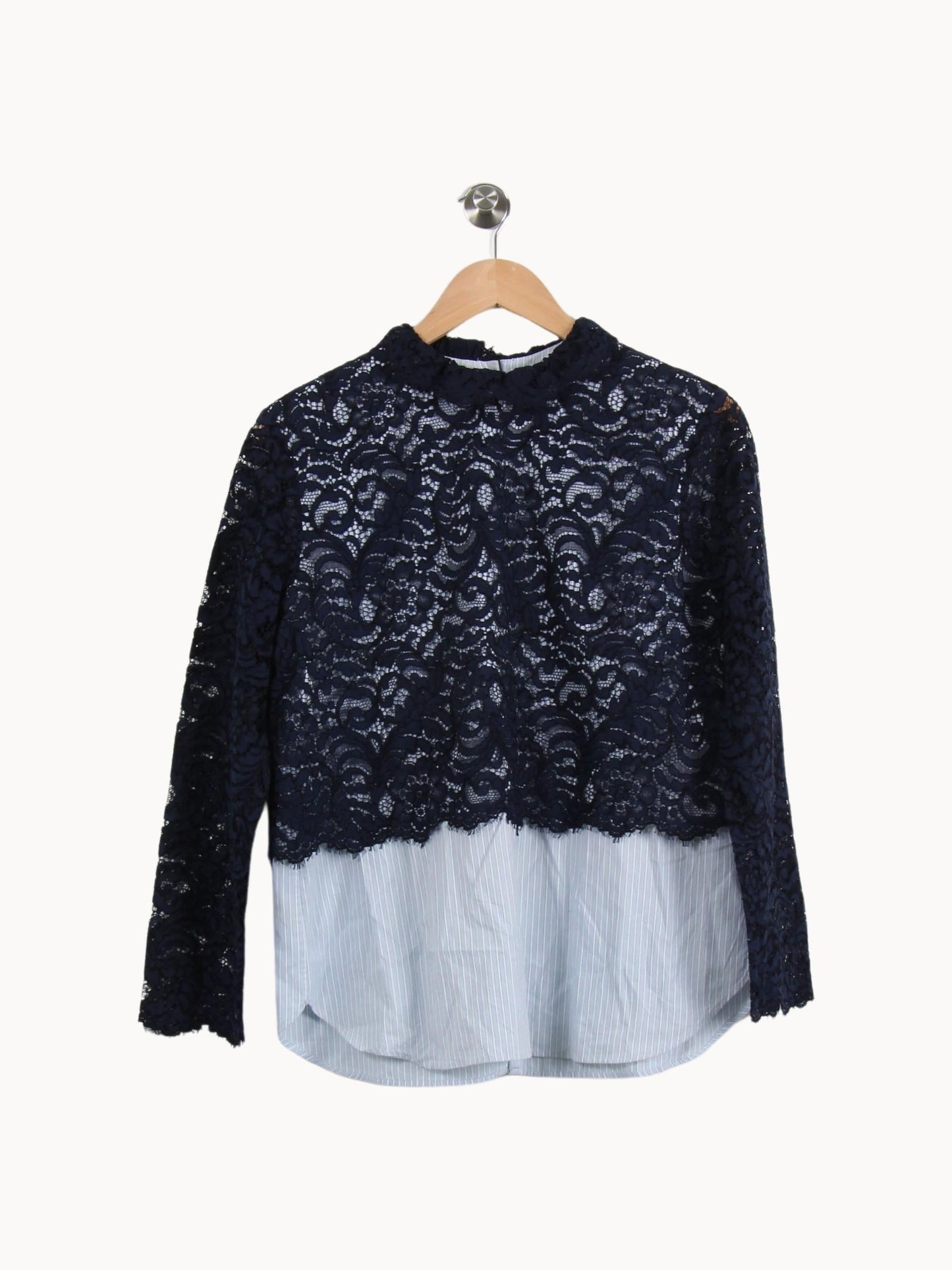 Blouse Bleu et Blanc - Taille L/40
