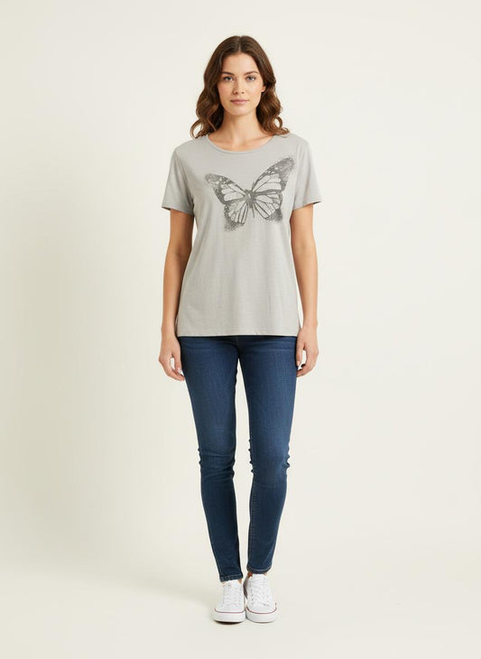 Tee-shirt Gris - Taille XXL/44