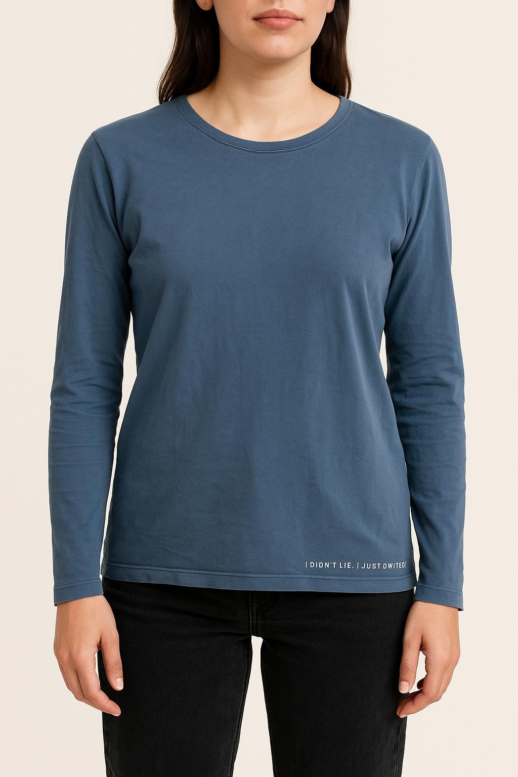 Tee-shirt Manches Longues Bleu - Taille XS/34
