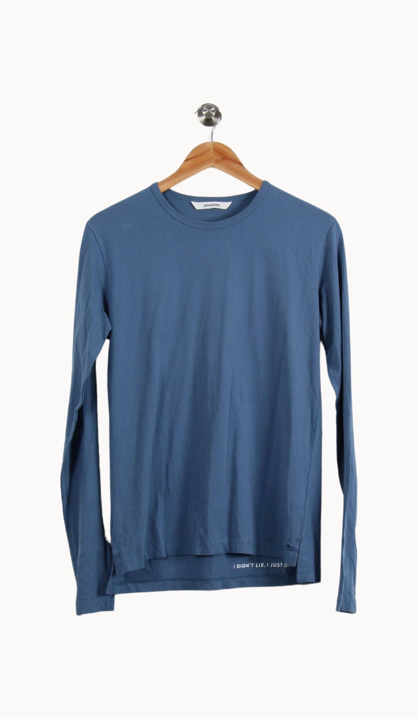 Tee-shirt Manches Longues Bleu - Taille XS/34