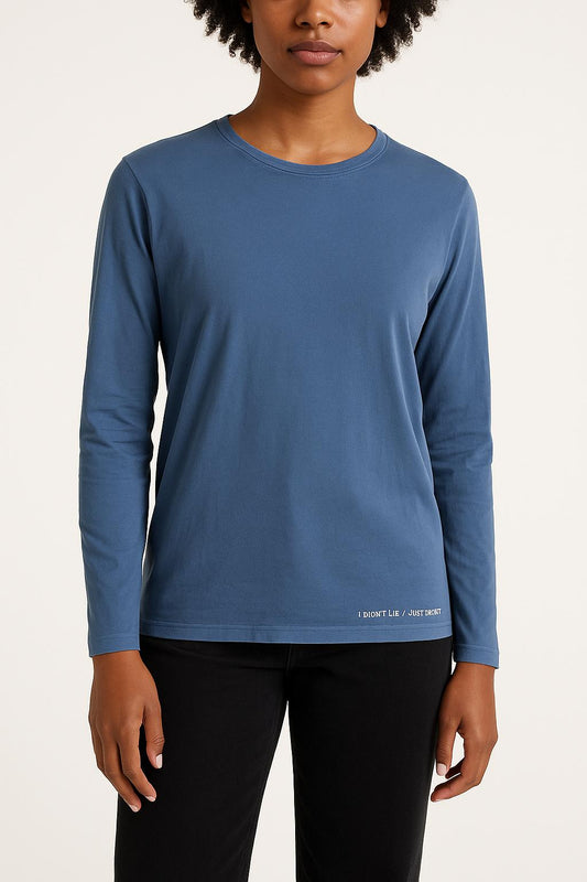 T-shirt Manches Longues Bleu - Taille S/36