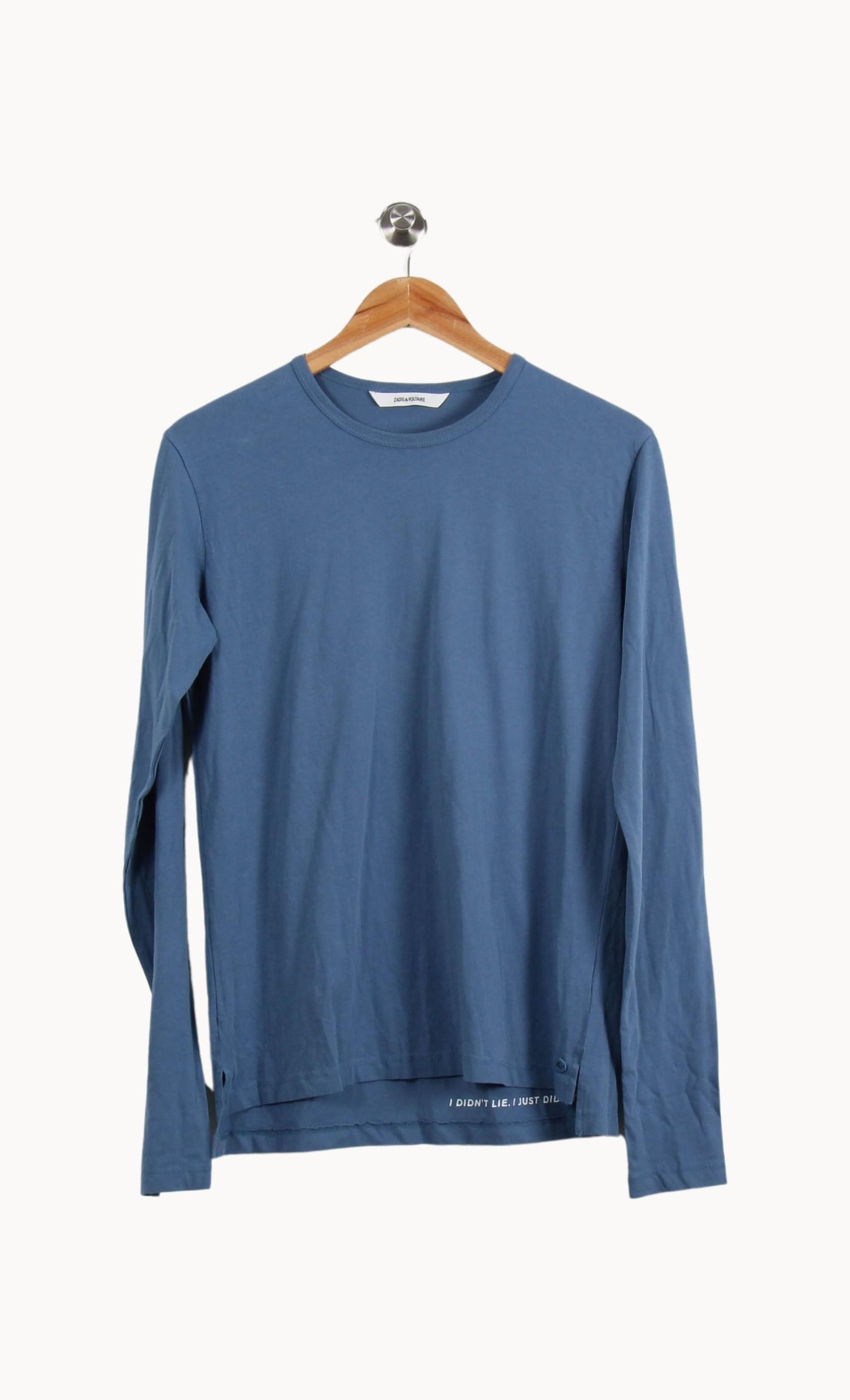 T-shirt Manches Longues Bleu - Taille S/36