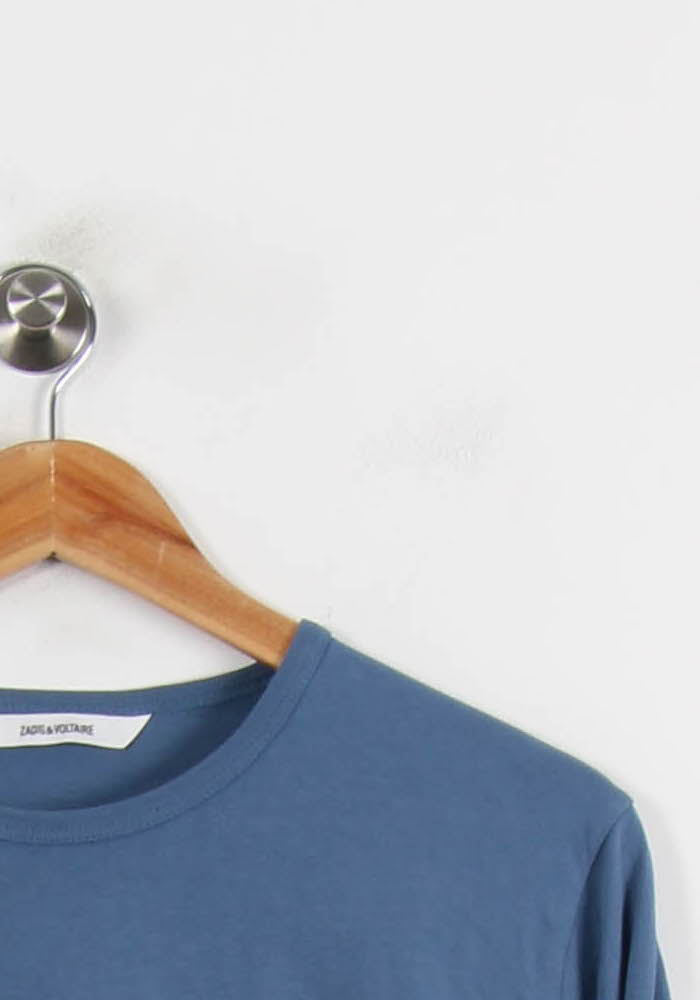 T-shirt Manches Longues Bleu - Taille S/36