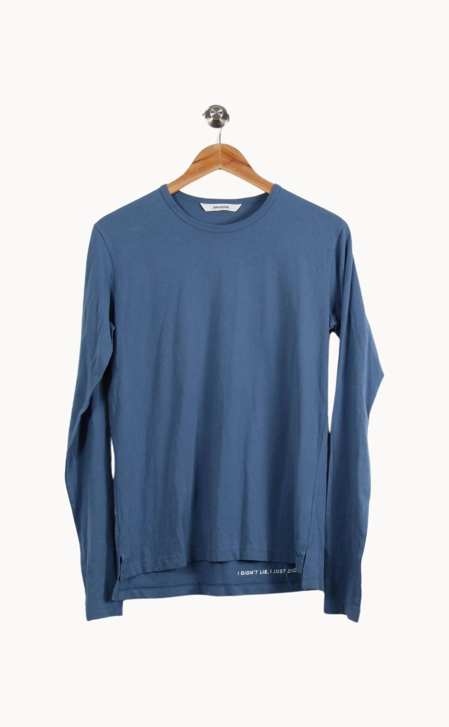 T-shirt Manches Longues Bleu - Taille S/36