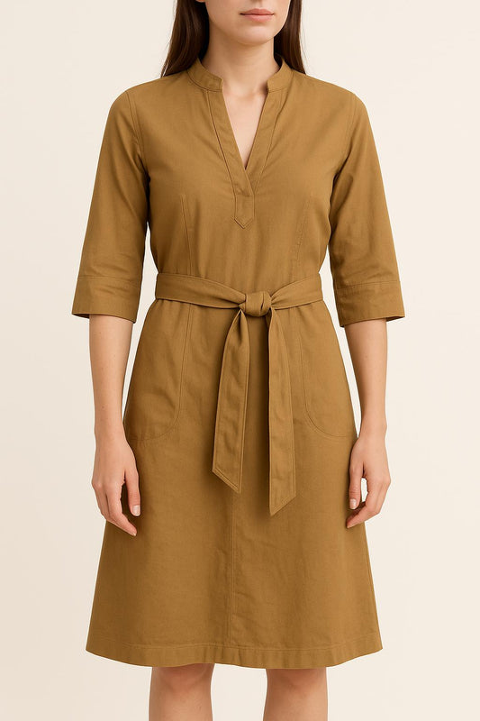 Robe Midi Marron - Taille XS/34