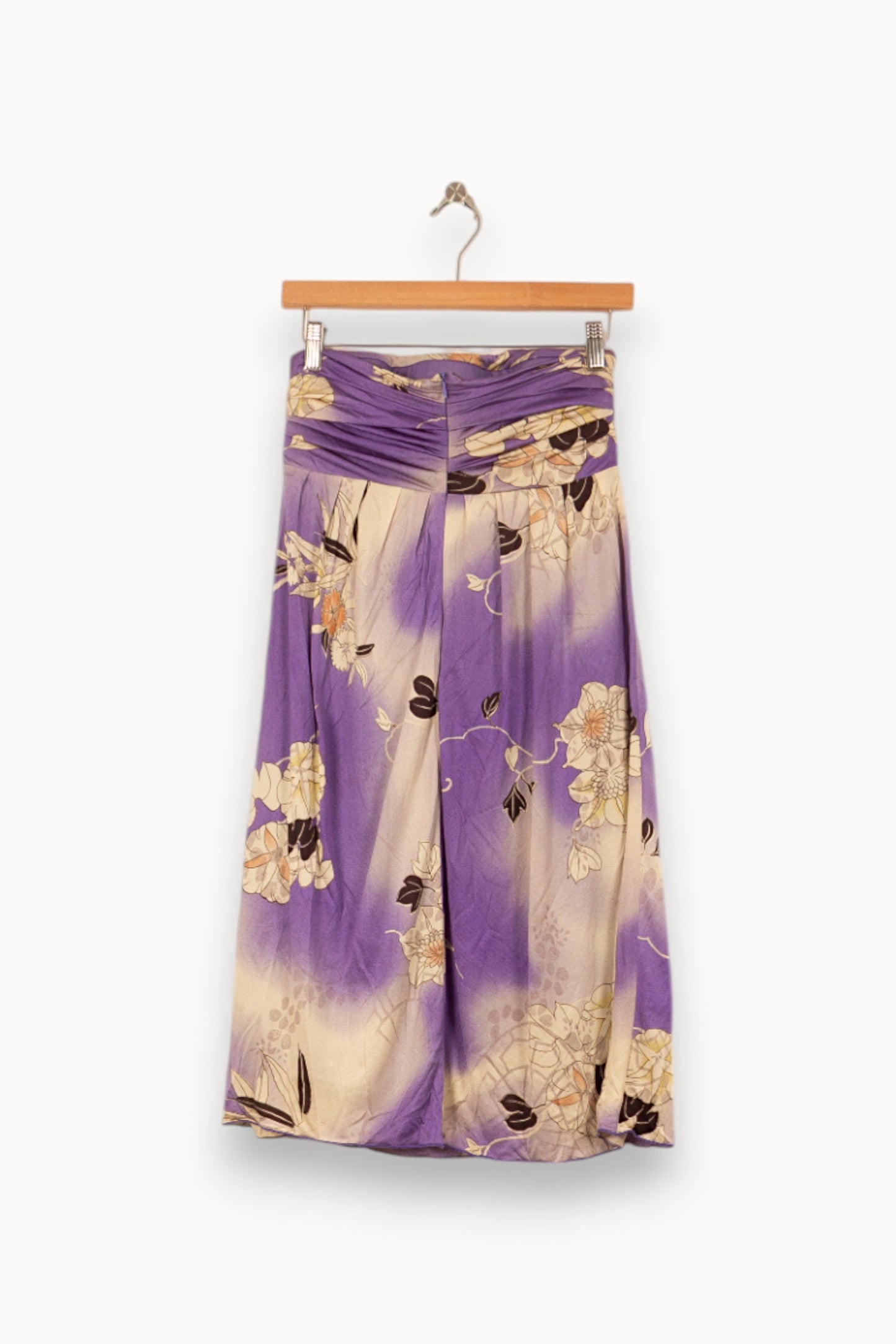 Robe Courte Violette et Beige - Taille XL/42