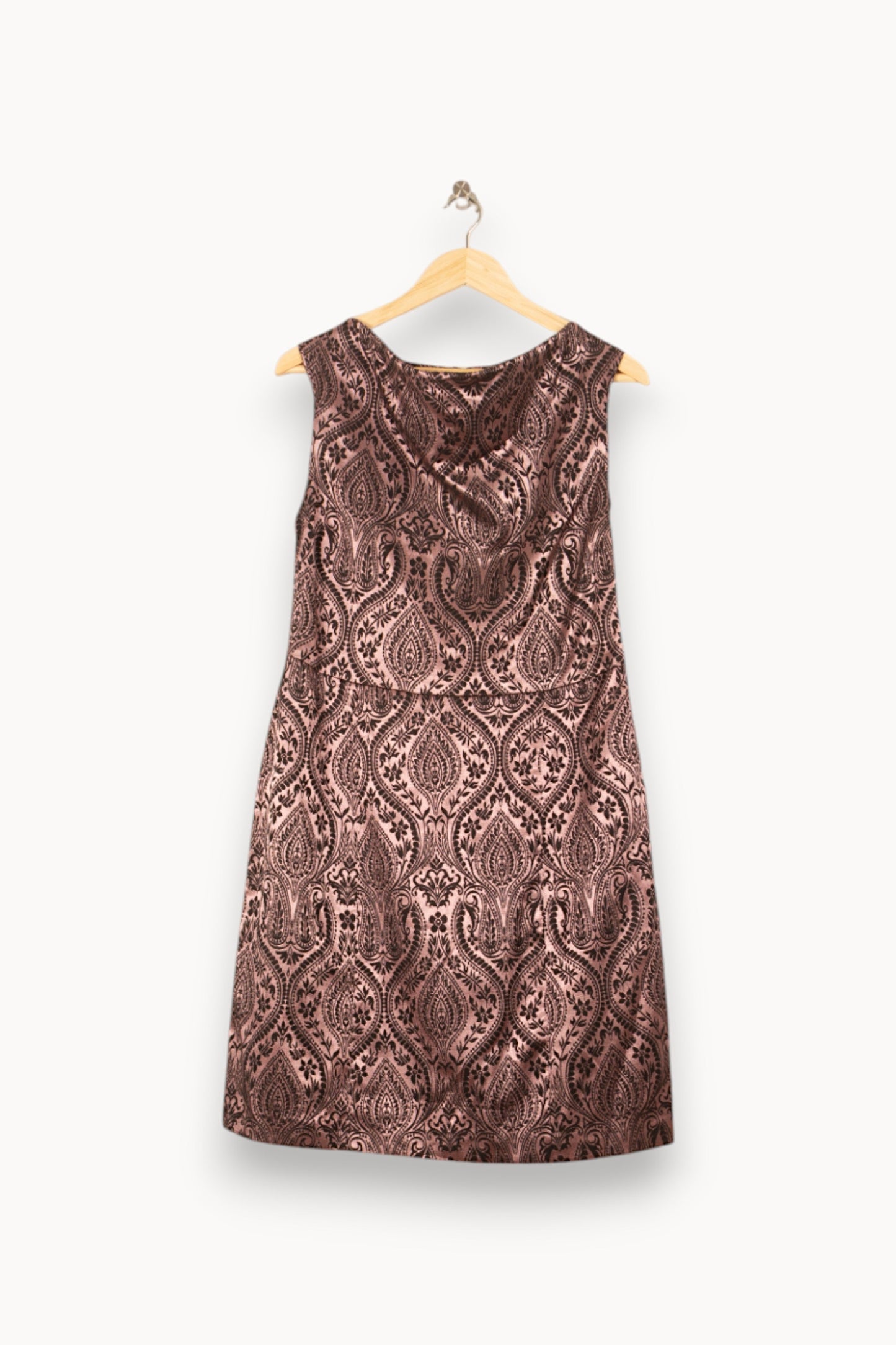 Robe Évasée Rose et Noir - Taille S/36