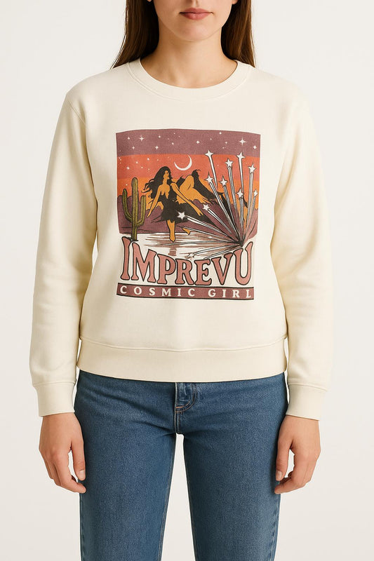 Sweat-shirt beige - Taille S/36