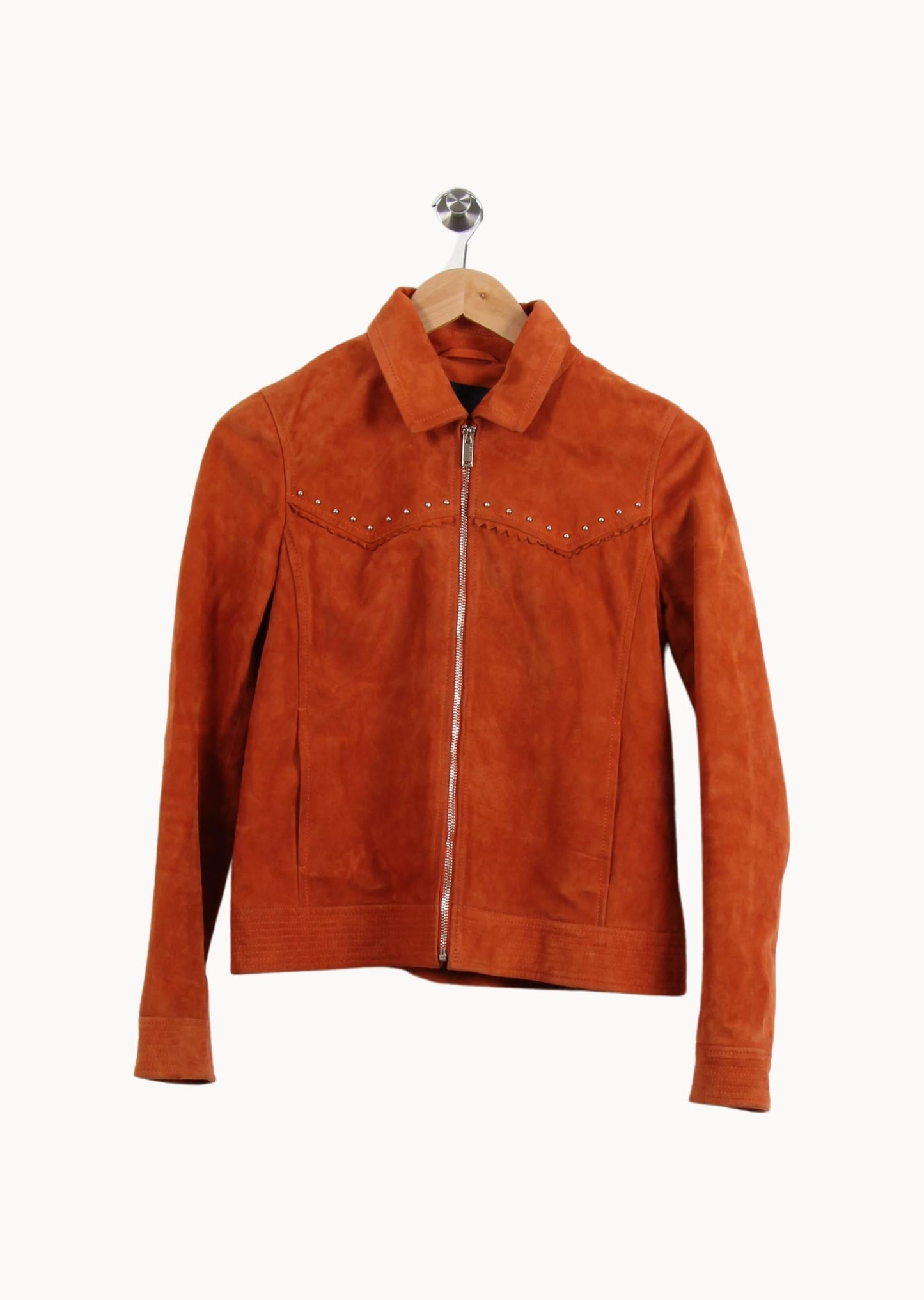 Gilet et daim orange - Taille M/38