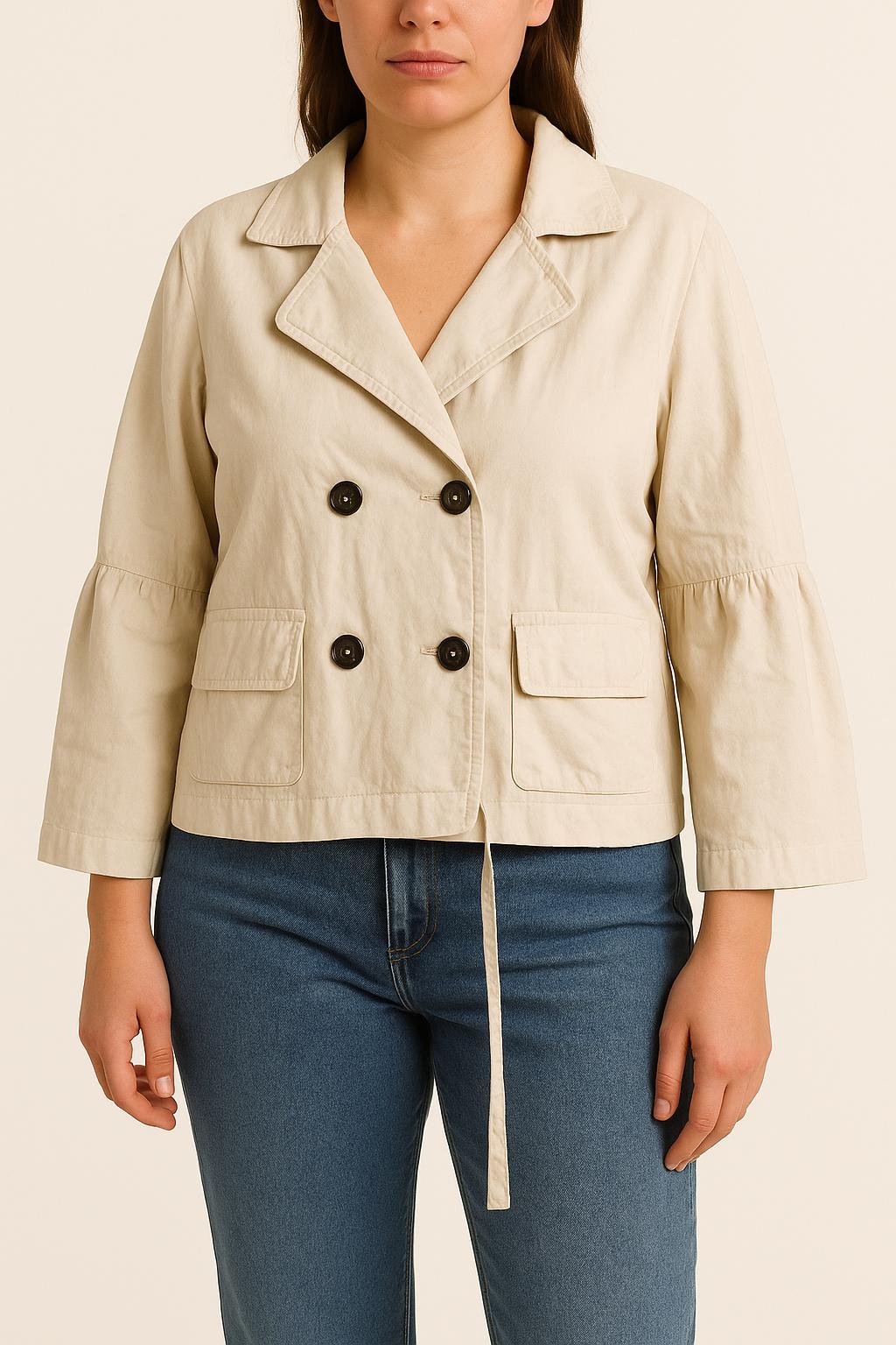 Veste Courte Beige - Taille XL/42