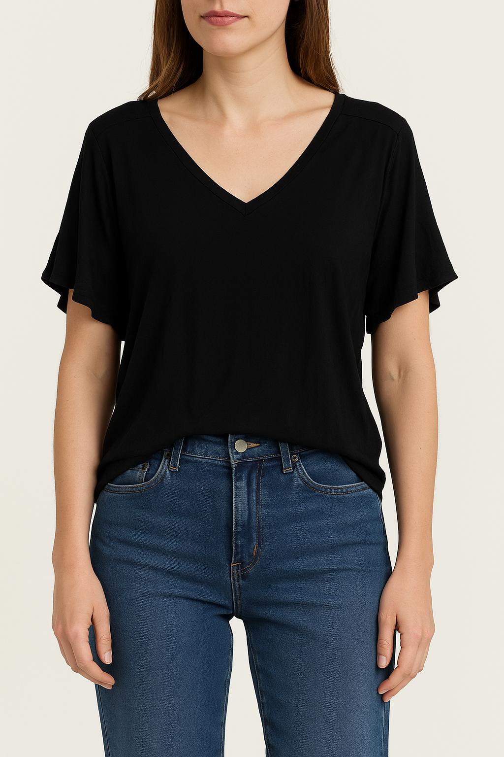 Blouse Noire - Taille S/36