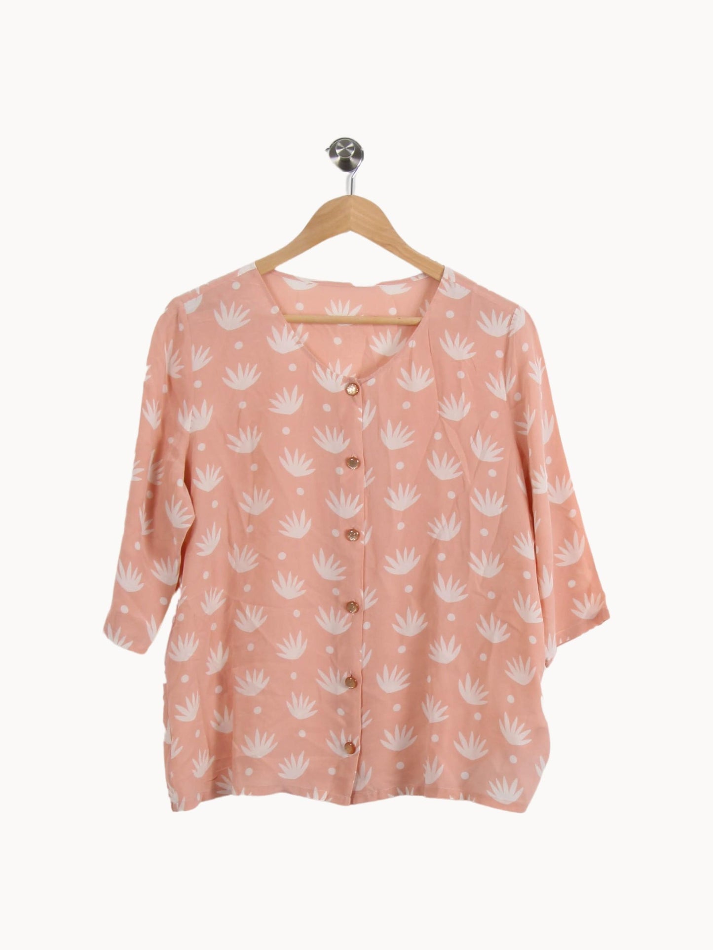 Blouse Rose et Blanche - Taille XL/42