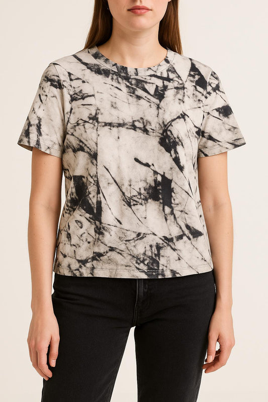 Tee-shirt Blanc et Noir - Taille S/36