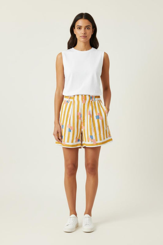 Short Rayé Multicolore - Taille S/36