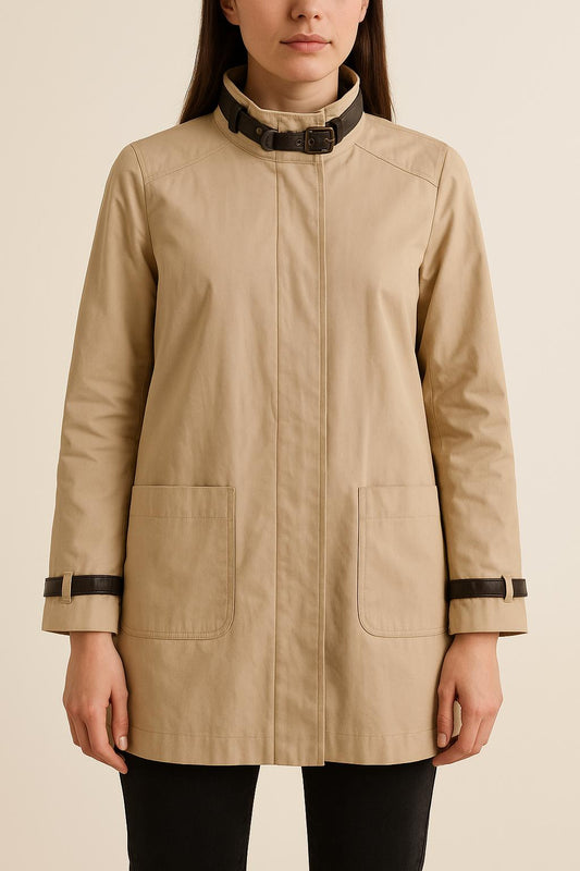 Trench Beige et Noir - Taille M/38