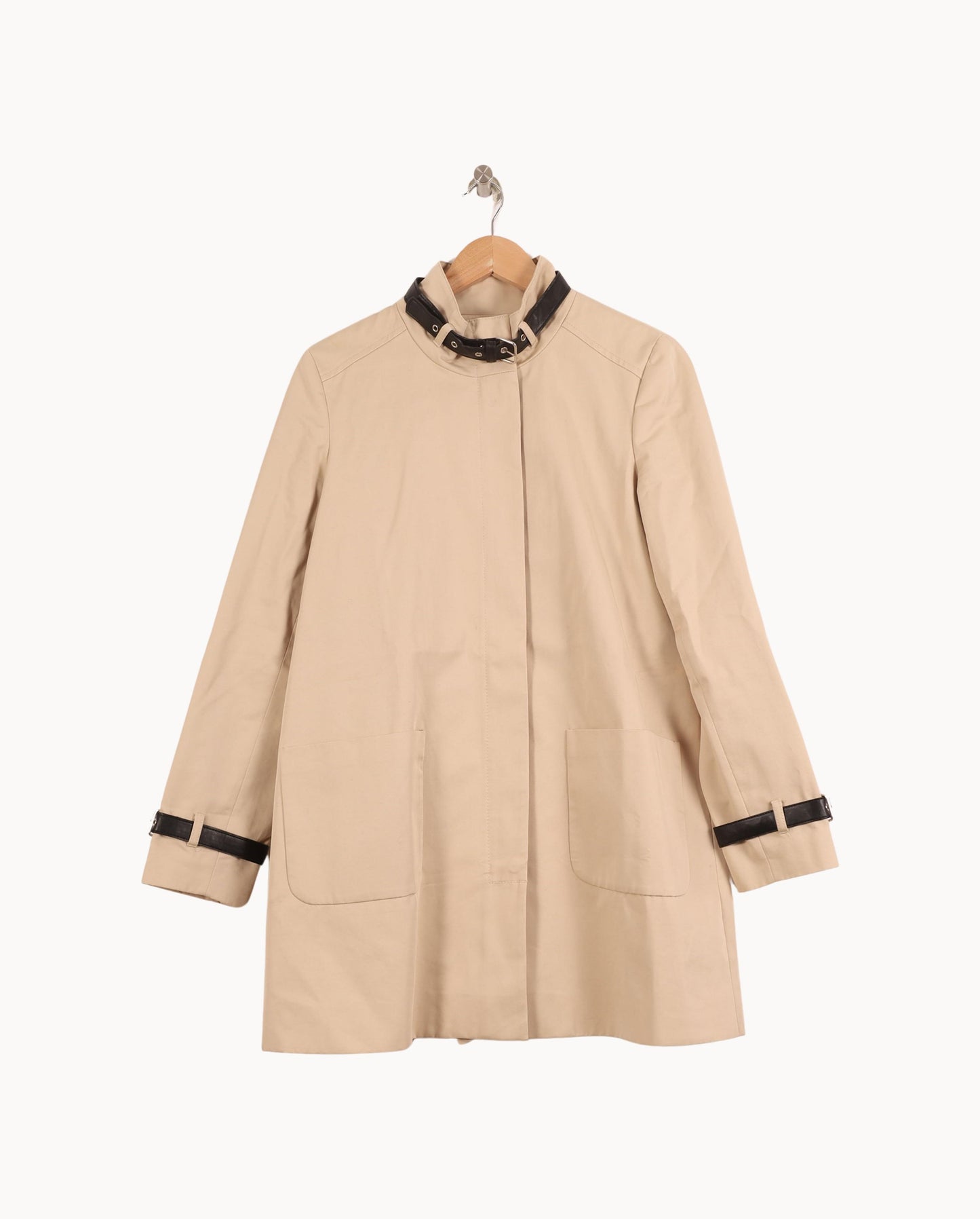 Trench Beige et Noir - Taille M/38