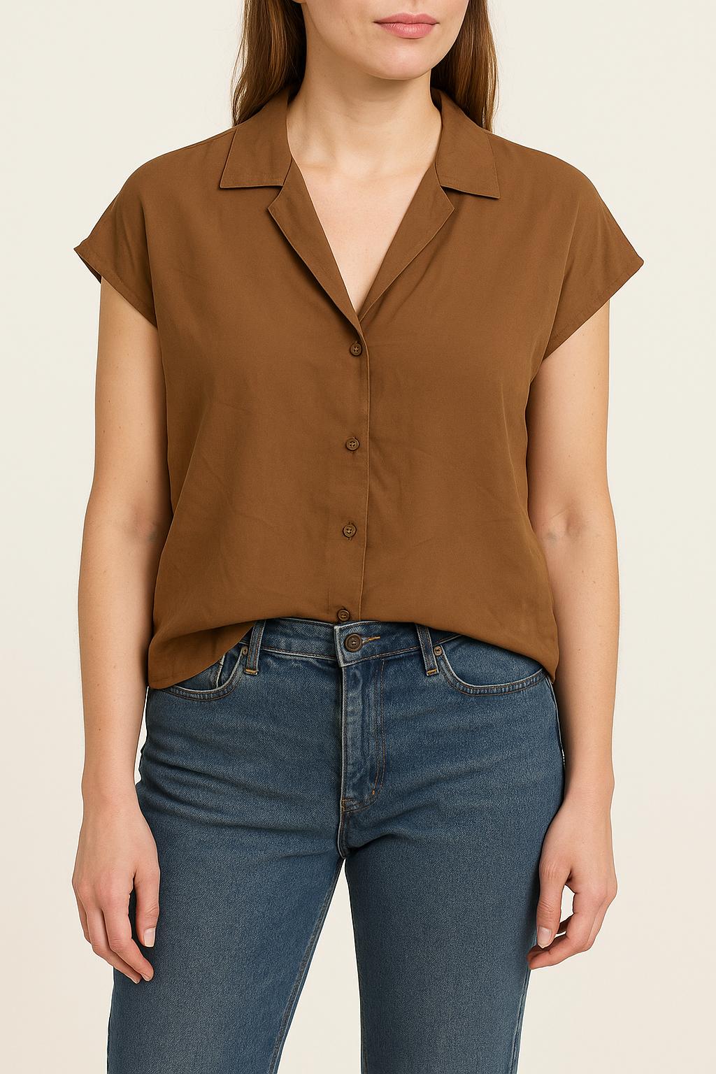 Blouse marron - Taille M/38