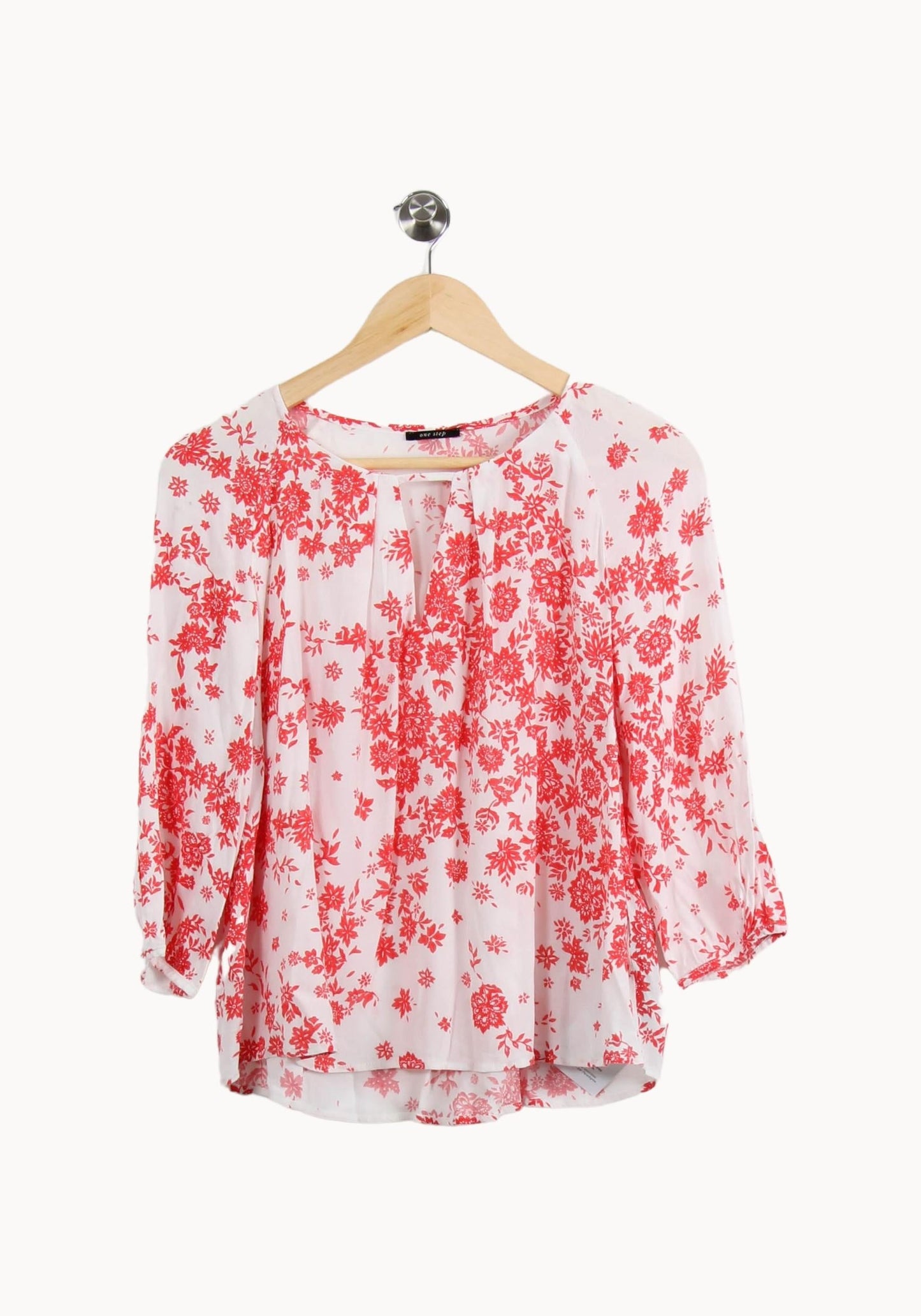 Blouse Blanche et Rouge - Taille M/38