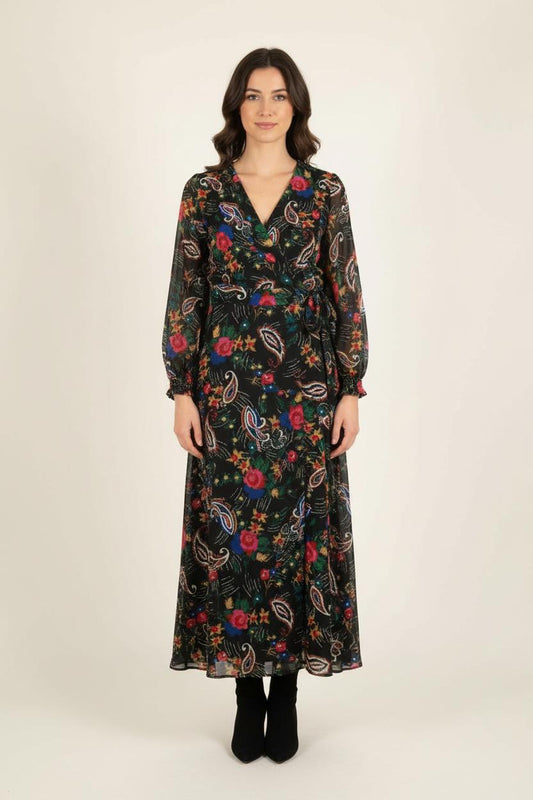 Robe Longue Multicolore - Taille M/38