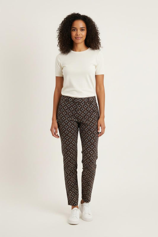 Pantalon Imprimé Multicolore - Taille M/38